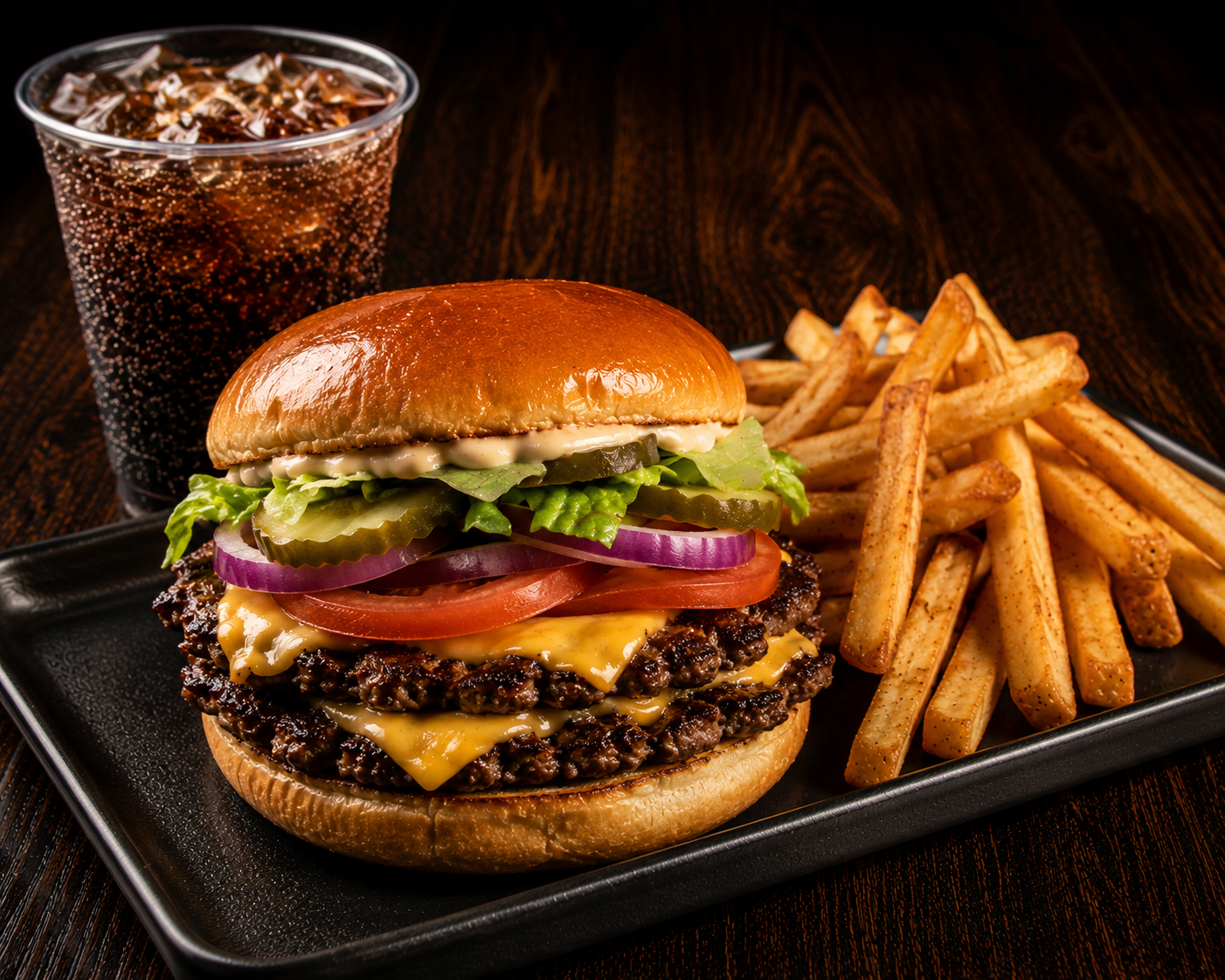 Double Smash Burger Combo